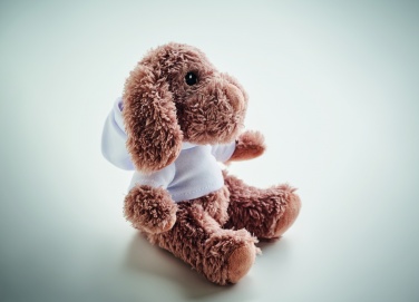 Logo trade promotional product photo of: Dog plush wearing a hoodie