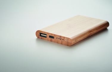 Logotrade promotional items photo of: 4000 mAh Bamboo power bank