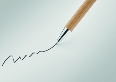 Logo trade corporate gifts image of: Bamboo twist type ball pen