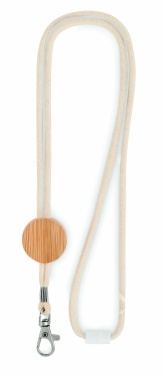 Logotrade promotional product image of: Cotton Lanyard with metal hook