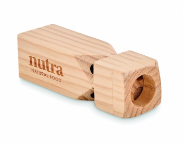 Logo trade promotional items image of: Wooden train whistle