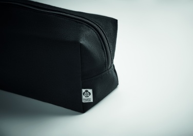 Logo trade business gifts image of: Canvas cosmetic bag 220 gr/m²