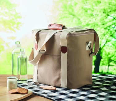 Logotrade corporate gift picture of: Large cooler bag canvas 450gr/m