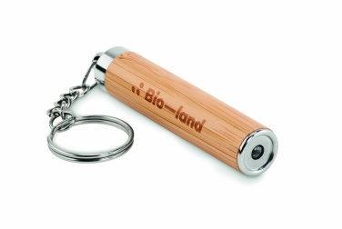 Logotrade business gifts photo of: Mini bamboo torch with keyring