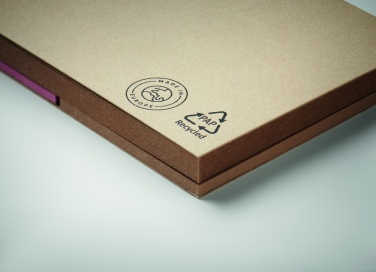 Logo trade promotional items picture of: Recycled paper memo set