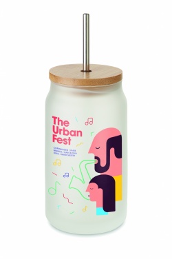 Logo trade promotional items picture of: Sublimation mason jar 400 ml