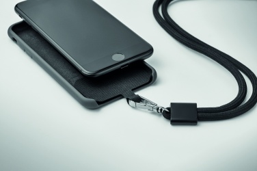 Logotrade promotional giveaways photo of: RPET Phone holder lanyard