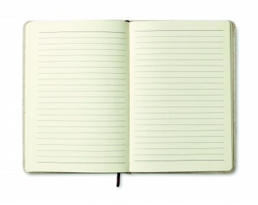Logotrade promotional giveaway image of: A6 canvas notebook lined