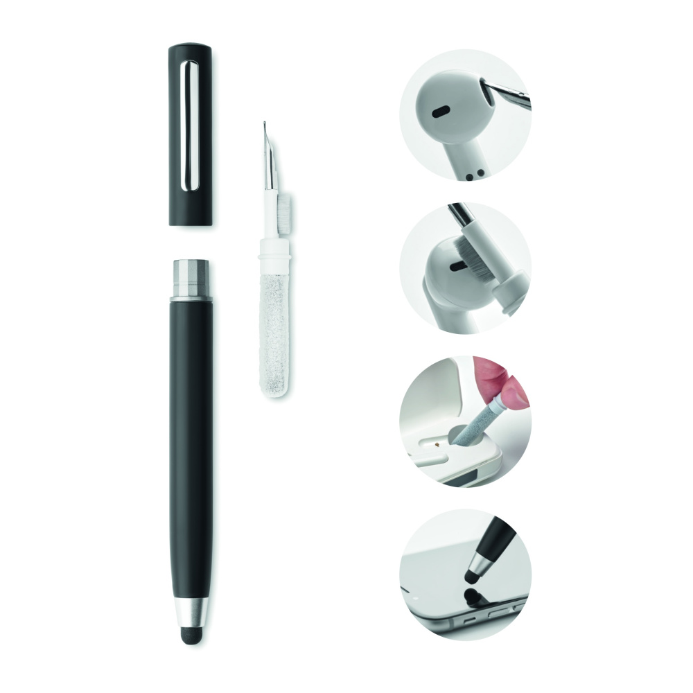 Logo trade promotional merchandise picture of: Stylus pen TWS cleanning set