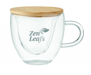 Logo trade corporate gifts image of: Double wall borosilicate glass