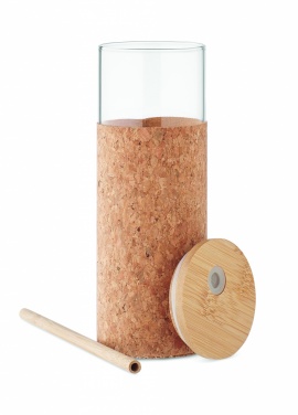Logo trade promotional merchandise picture of: Glass tumbler sleeve 450 ml