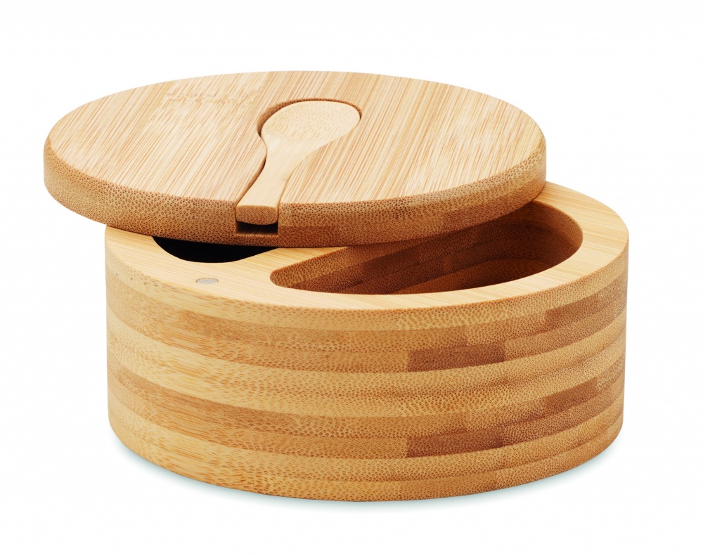 Logo trade advertising products image of: Salt and pepper bamboo box