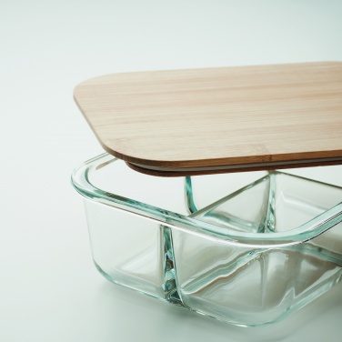 Logotrade promotional items photo of: Glass lunch box with bamboo lid