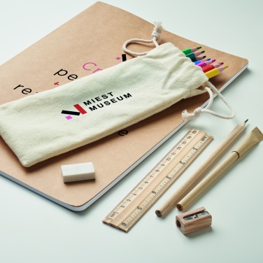 Logotrade promotional giveaway image of: Kids drawing set in drawstring