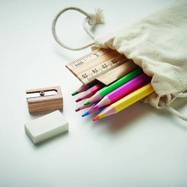 Logotrade promotional gift picture of: Kids drawing set in drawstring
