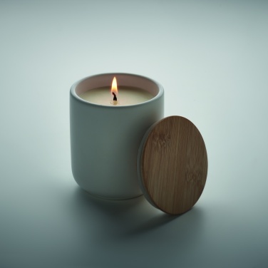 Logo trade business gift photo of: Plant based wax candle 200 gr