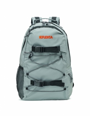 Logo trade promotional merchandise image of: High reflective backpack 190T