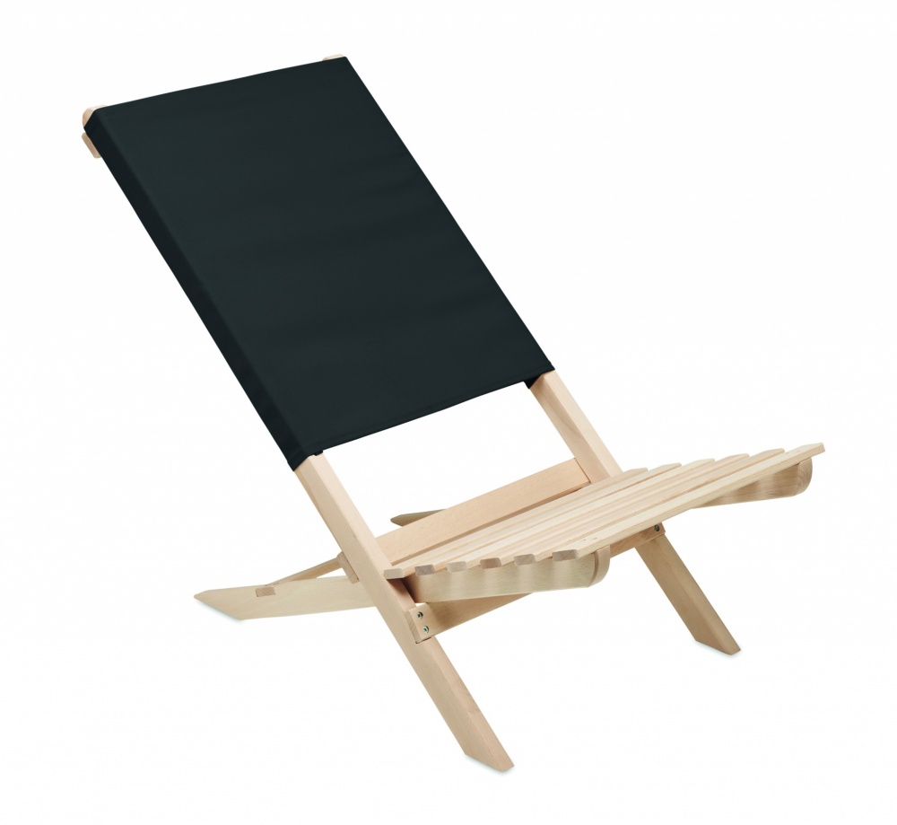 Logotrade business gift image of: Foldable wooden beach chair