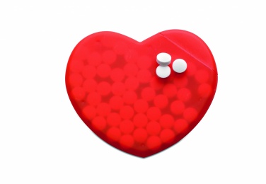 Logotrade promotional merchandise image of: Heart shape peppermint box