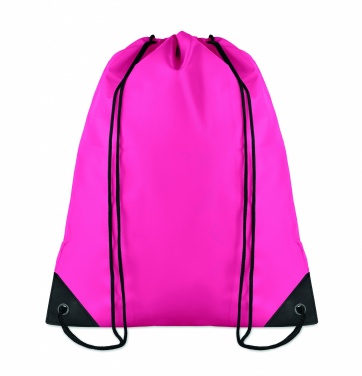 Logo trade promotional gift photo of: 190T Polyester drawstring bag