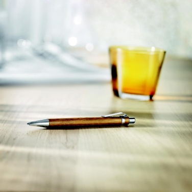 Logotrade promotional gift image of: Bamboo automatic ball pen