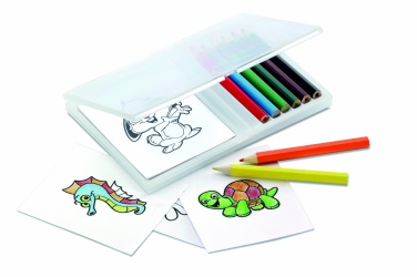 Logo trade promotional items picture of: Wooden pencil colouring set