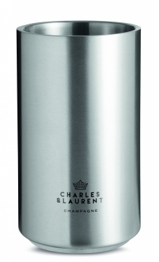 Logo trade business gifts image of: Stainless steel bottle cooler