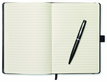 Logo trade advertising product photo of: A5 notebook with pen 72 lined
