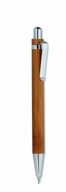 Logo trade promotional products picture of: Bamboo pen and pencil set