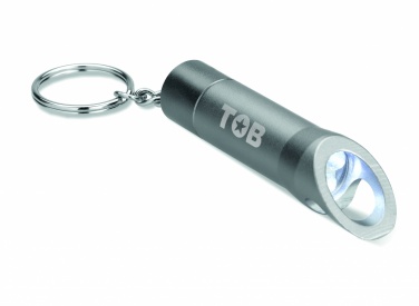 Logotrade promotional gift picture of: Metal torch key ring Ylivieska