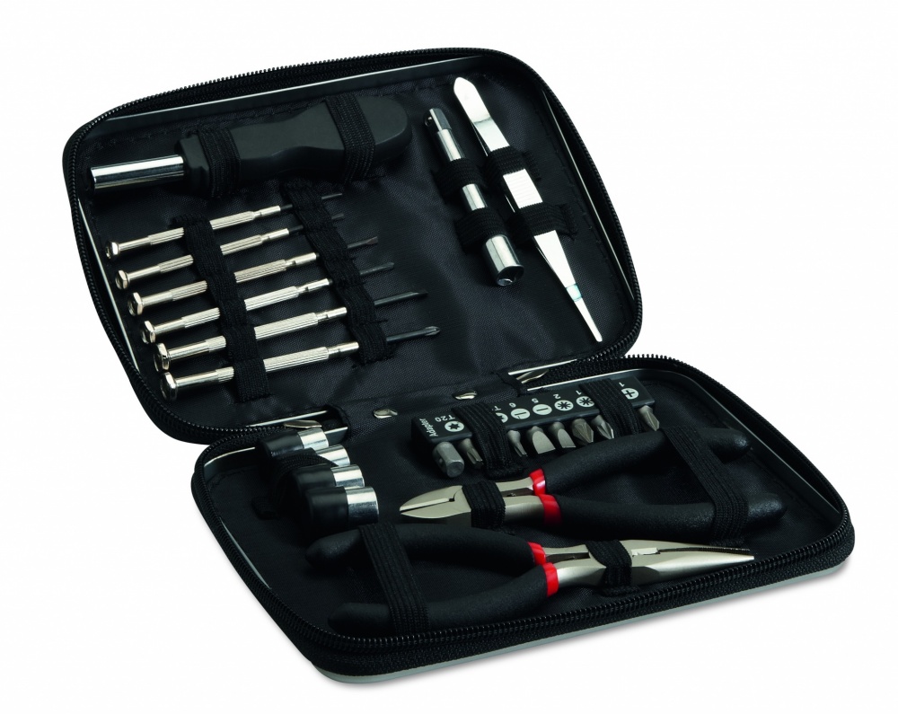 Logo trade advertising products picture of: 26 pcs tool in aluminium case