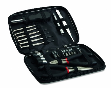 Logotrade promotional item image of: 26 pcs tool in aluminium case