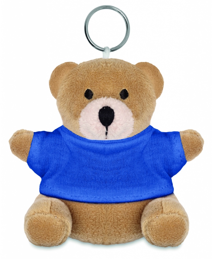 Logo trade promotional merchandise image of: Teddy bear key ring FINLAND