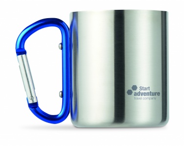 Logo trade corporate gifts picture of: Metal mug & carabiner handle