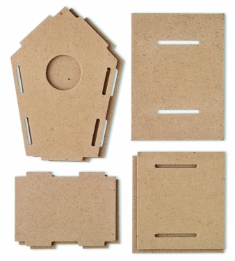 Logo trade business gift photo of: Wooden bird house