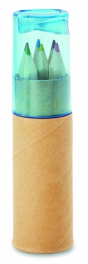 Logo trade promotional giveaway photo of: 6 coloured pencils