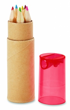 Logo trade promotional items picture of: 6 coloured pencils