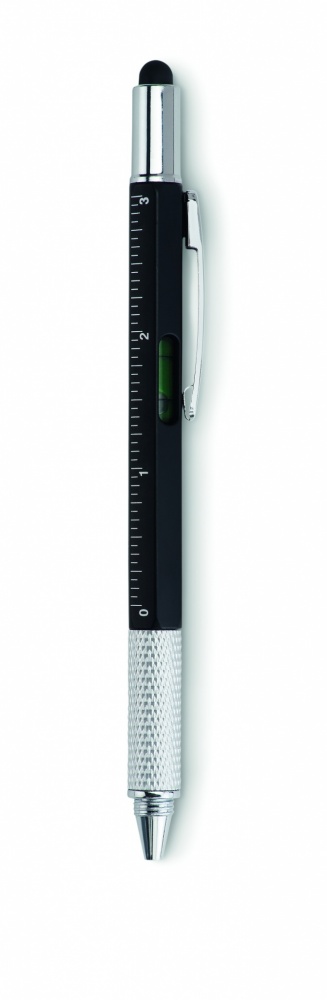 Logo trade promotional giveaway photo of: Spirit level pen with ruler