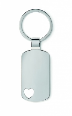 Logotrade promotional item picture of: Key ring with heart detail Jūrmala