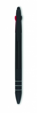 Logo trade promotional giveaway photo of: 3 colour ink pen with stylus