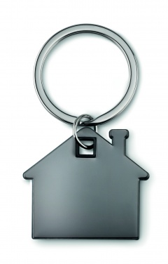 Logotrade promotional gift image of: House shape plastic key ring Rezekne