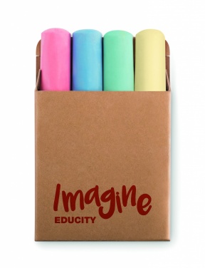 Logo trade corporate gifts image of: 4 chalk sticks
