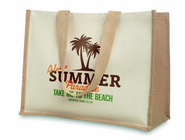 Logotrade promotional product image of: Jute and canvas shopping bag