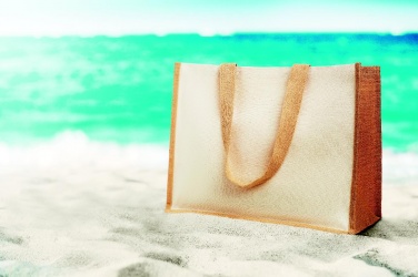Logotrade promotional gift picture of: Jute and canvas shopping bag