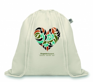 Logo trade promotional merchandise image of: 105gr/m² organic cotton bag
