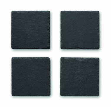 Logo trade promotional gift photo of: Slate coasters with EVA bottom
