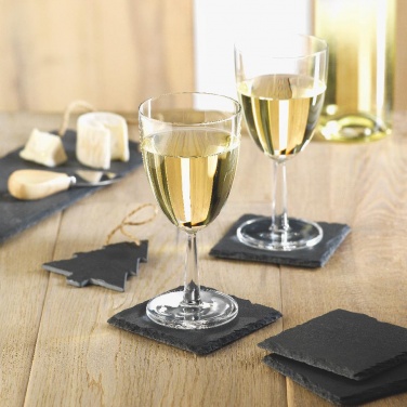 Logo trade promotional gifts image of: Slate coasters with EVA bottom