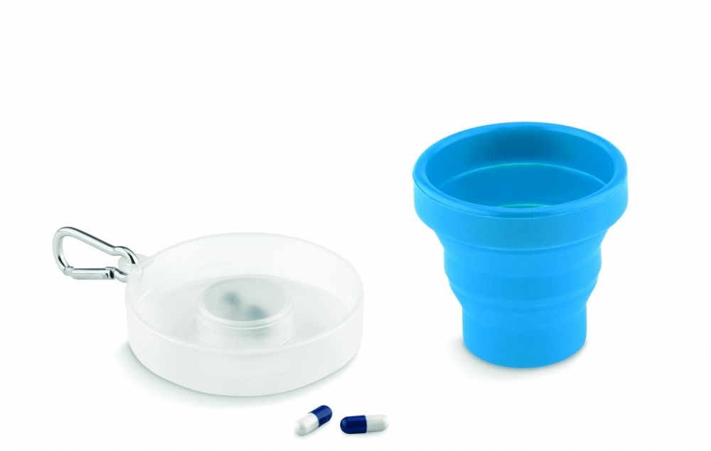 Logo trade promotional giveaway photo of: Silicone foldable cup