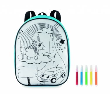 Logo trade promotional gifts image of: Backpack with 5 markers