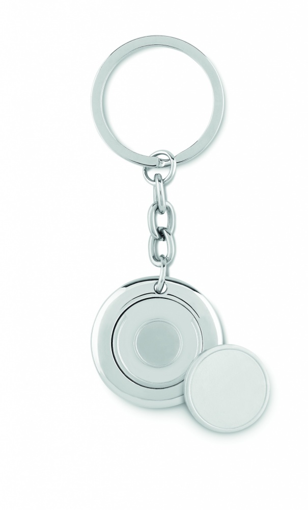 Logo trade corporate gift photo of: Key ring with token Cēsis